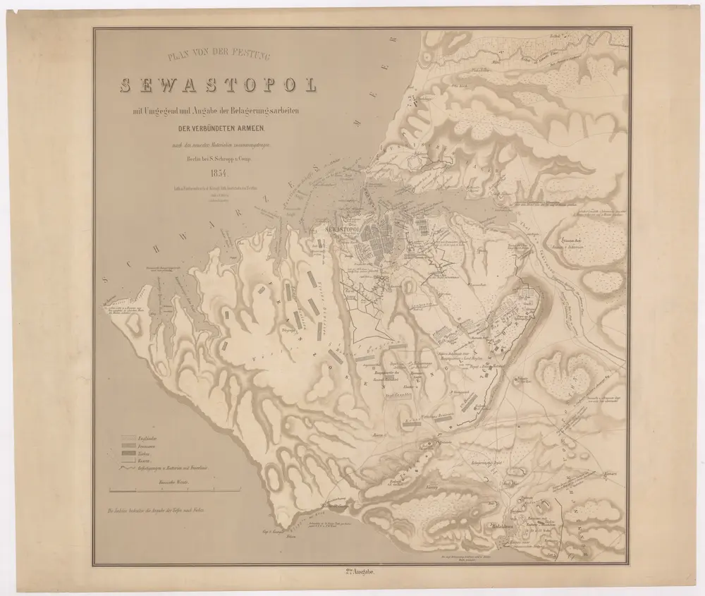 Plan von der Festung Sewastopol