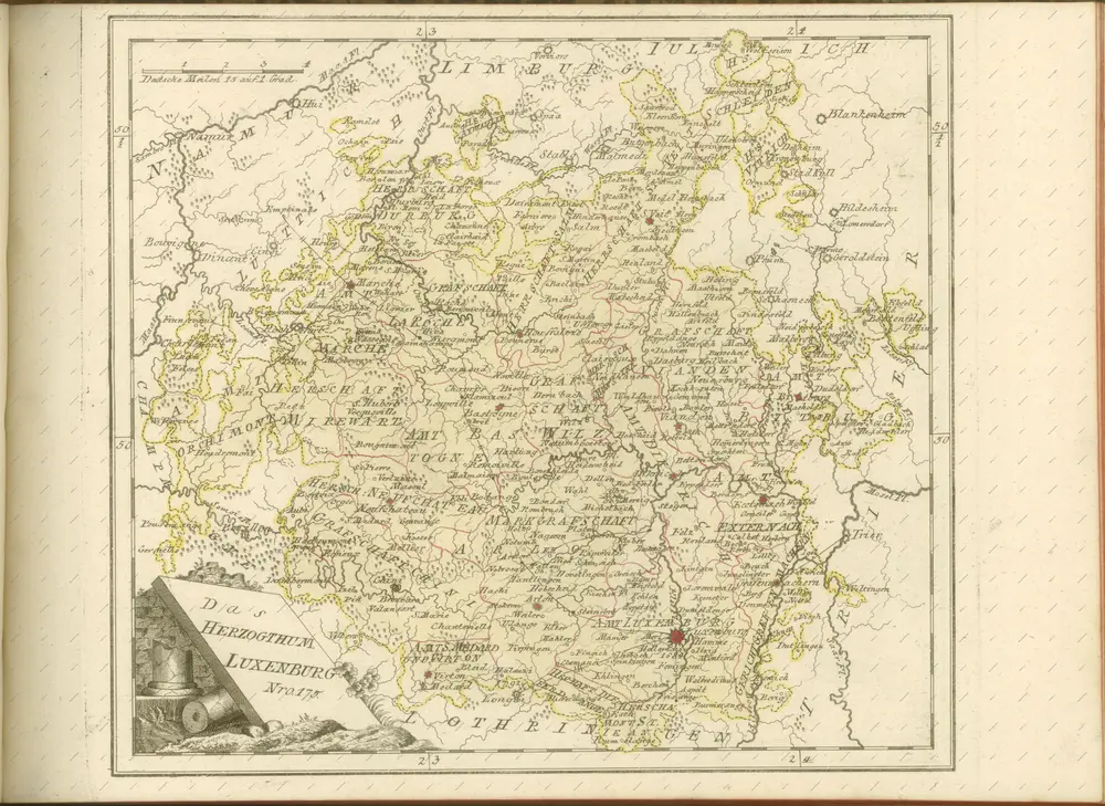 mapa z atlasu "Schauplatz der fünf Theile der Welt :"