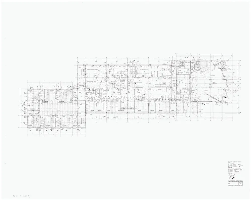 Kantonsschule Rämibühl: Grundrisse und Schnitte: Naturwissenschaftliche Institute: Keller (Physik); Grundriss