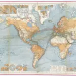 Chart of the world on Mercators projection