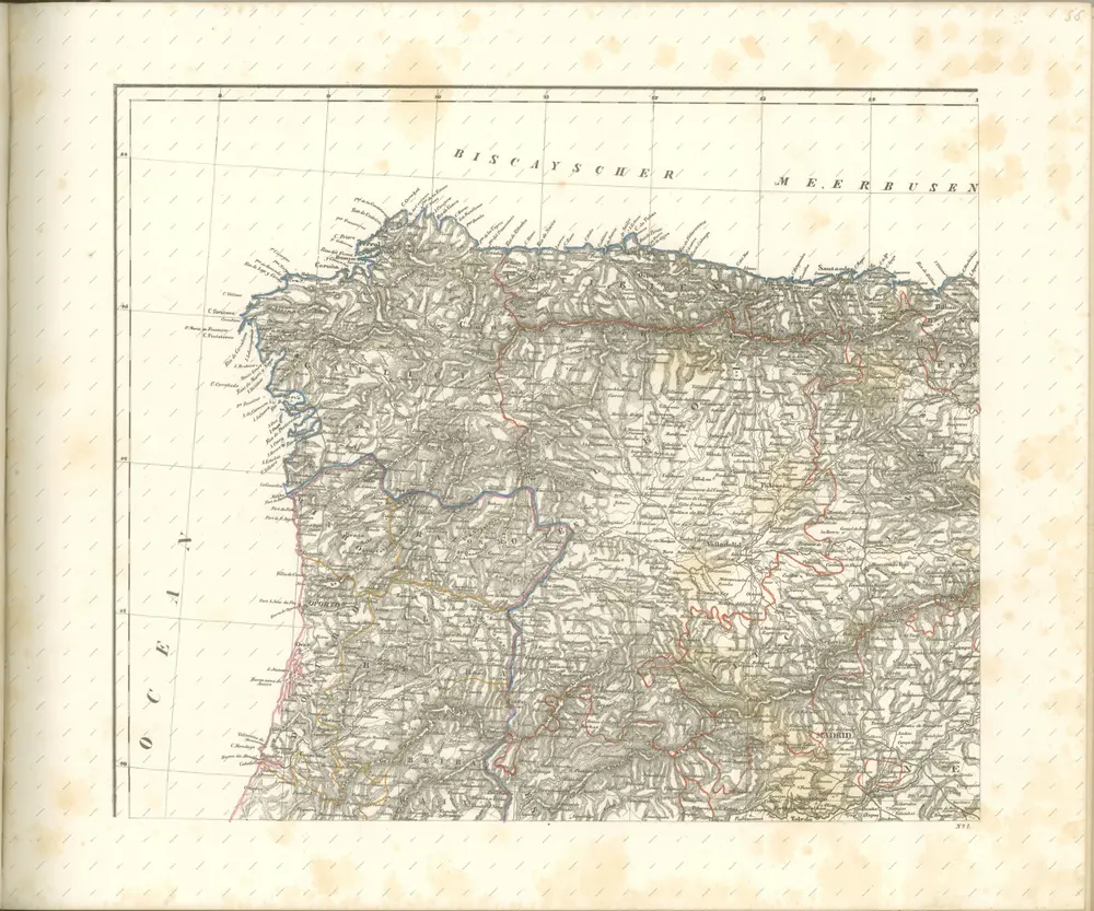 mapa z atlasu "Vollständiger Hand-Atlas der neueren Erdbeschreibung über alle Theile der Erde in 82 Blättern"