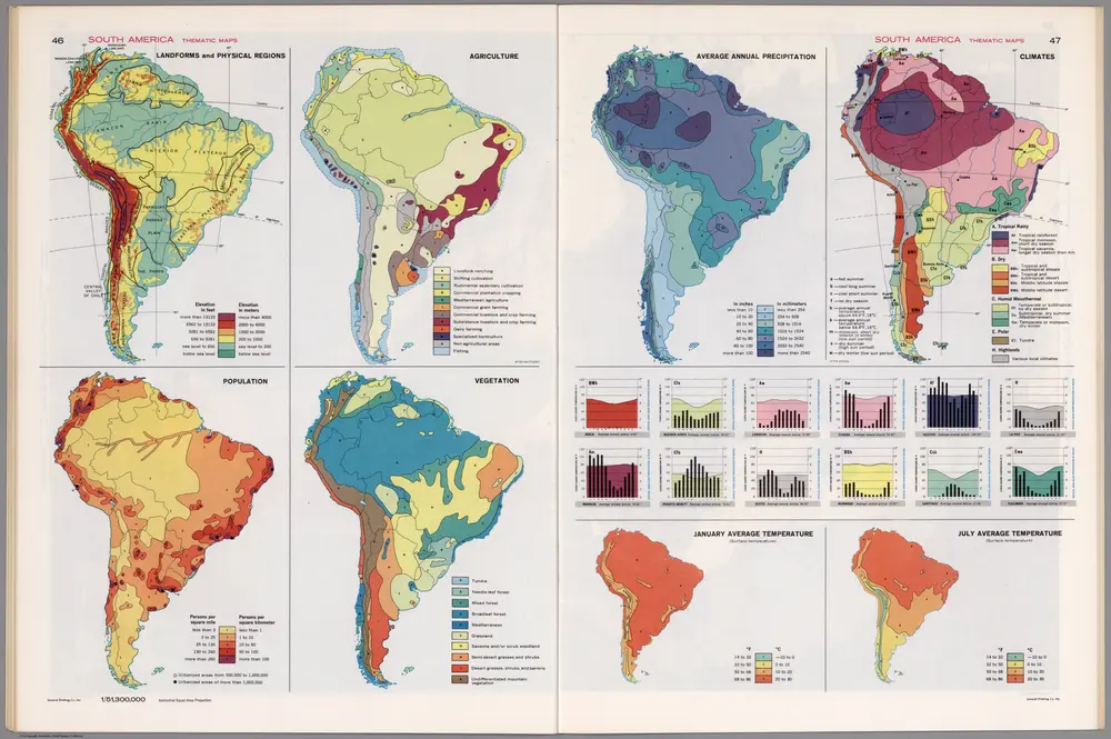 South America  Thematic Maps.