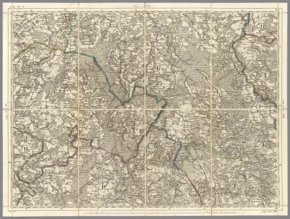 Karte von Ost-Preussen nebst Preussisch Litthauen und West-Preussen. No.16