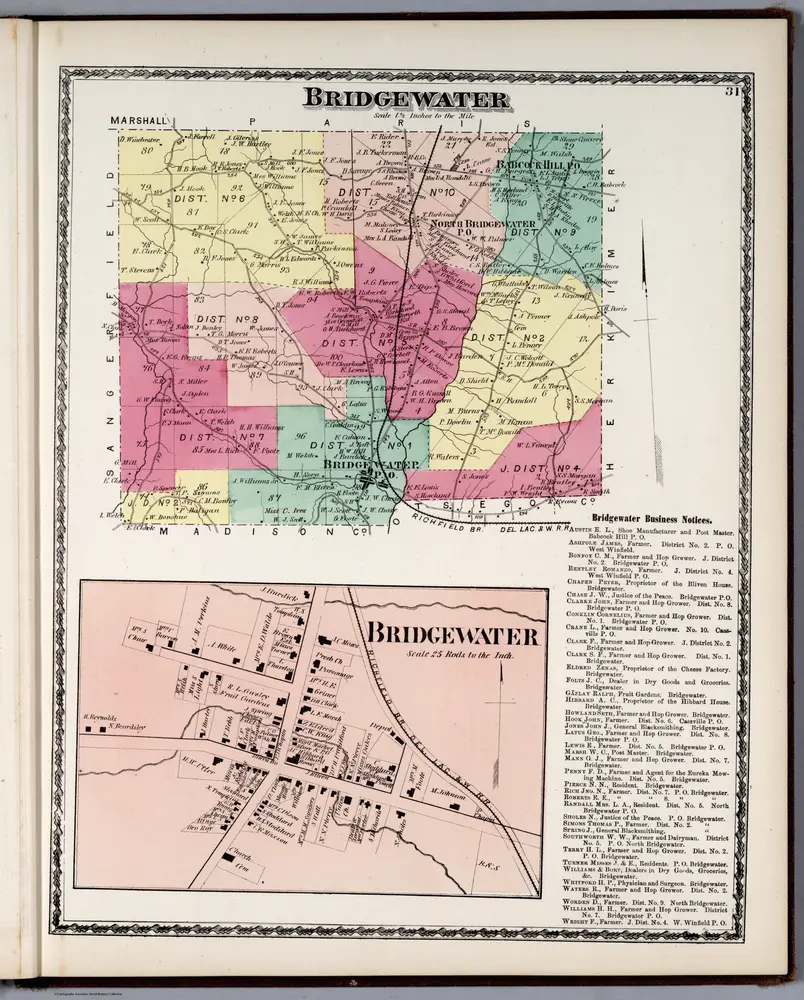 Bridgewater, Oneida County, New York.  Bridgewater.