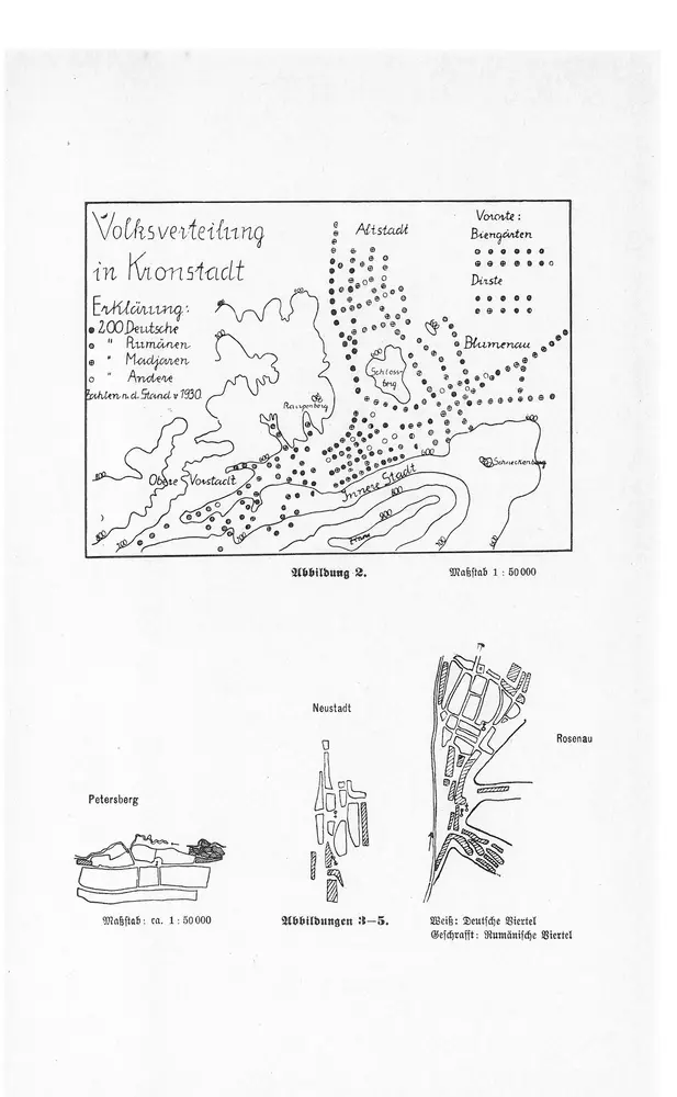 Volksverteilung in Kronstadt