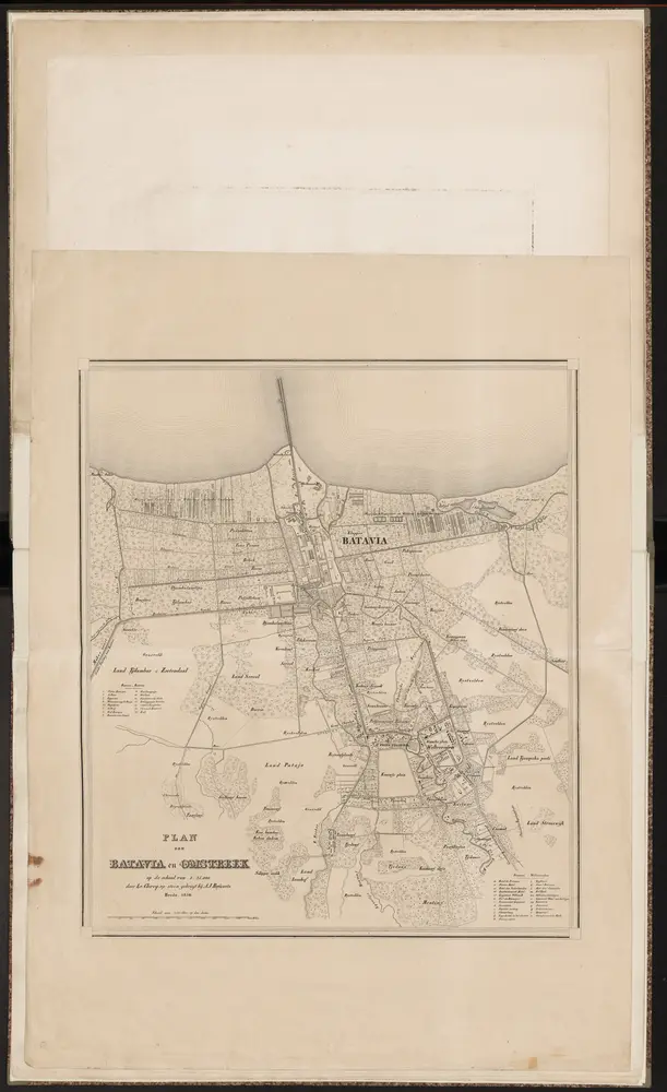 Plan van Batavia en omstreek