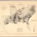 Map Showing The Distribution Of The Slave Population Of The Southern States