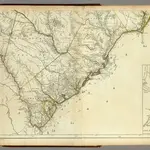 Map Of North And South Carolina With Their Indian Frontiers. (Southern Section)