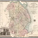 Map of the county of Lincoln