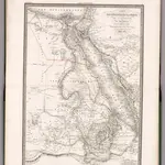 Carte de l'Egypte, de la Nubie, de l'Abissinie