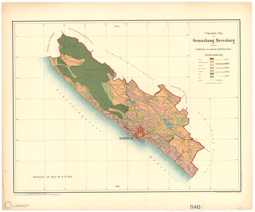 Meersburg, Stadt, FN. GLAK H-1 Gemarkungspläne