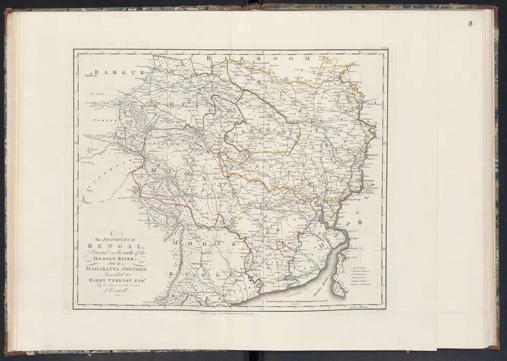 The Provinces of Bengal, Situated on the west of the Hoogly River: With the Maharatta Frontier.