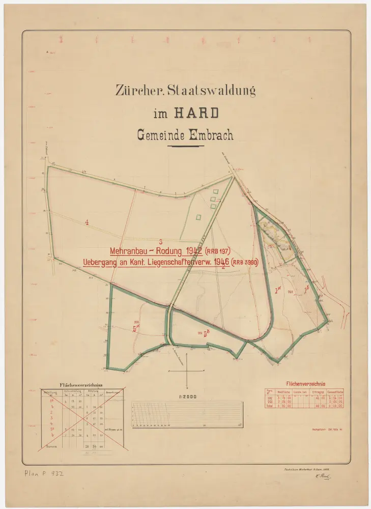 Embrach: Staatswaldung Hard; Grundriss