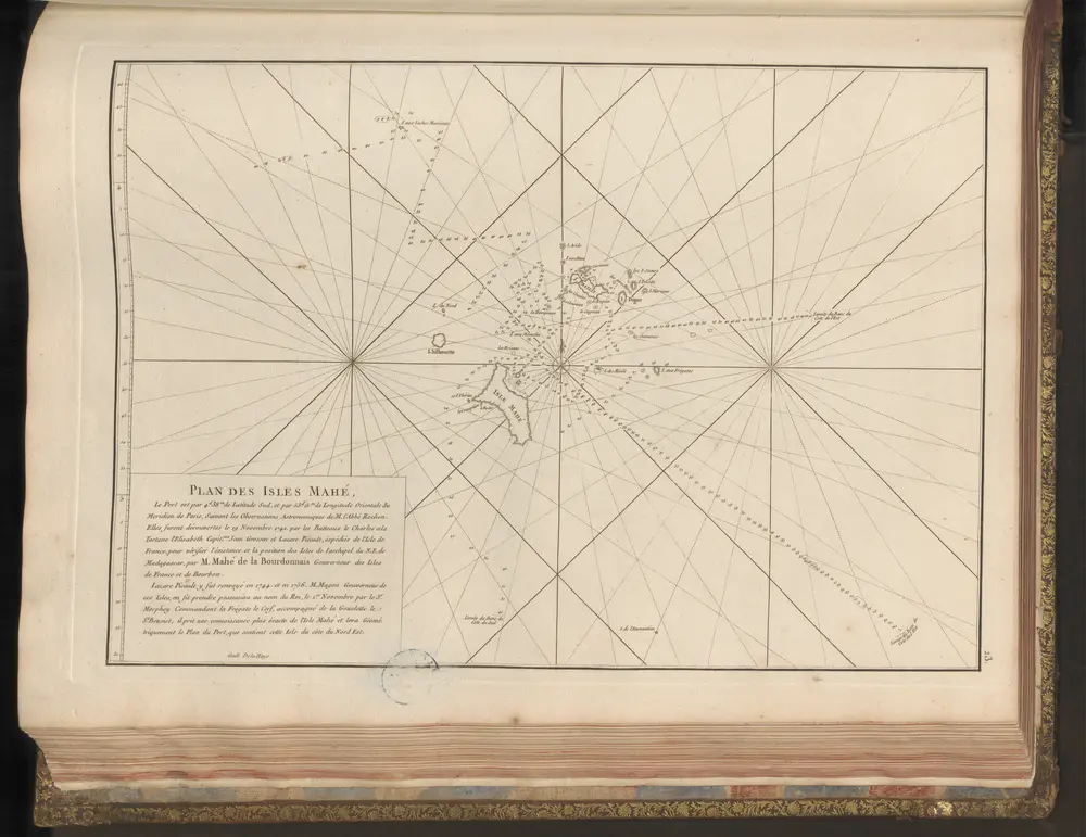 Plan des Isles Mahé