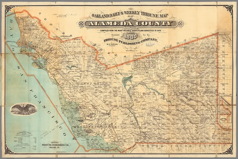 Oakland Daily & Weekly Tribune map of Alameda County