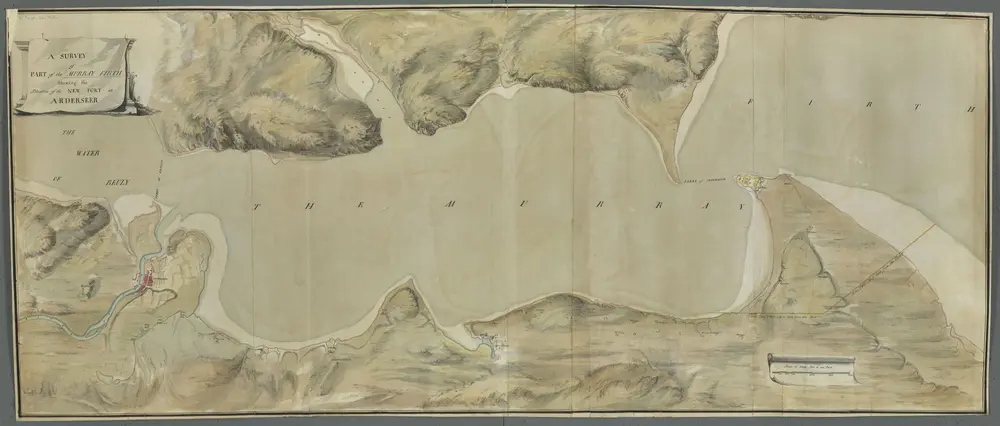 A SURVEY of PART of the MURRAY FIRTH Shewing the Situation of the NEW FORT at ARDERSEER.