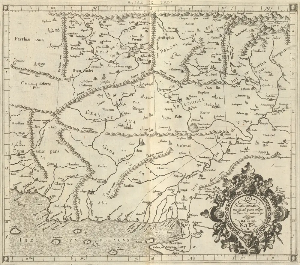 Asieae IX Tab: [Karte], in: CL. Ptolemaei Geographiae Libri Octo, S. 230.