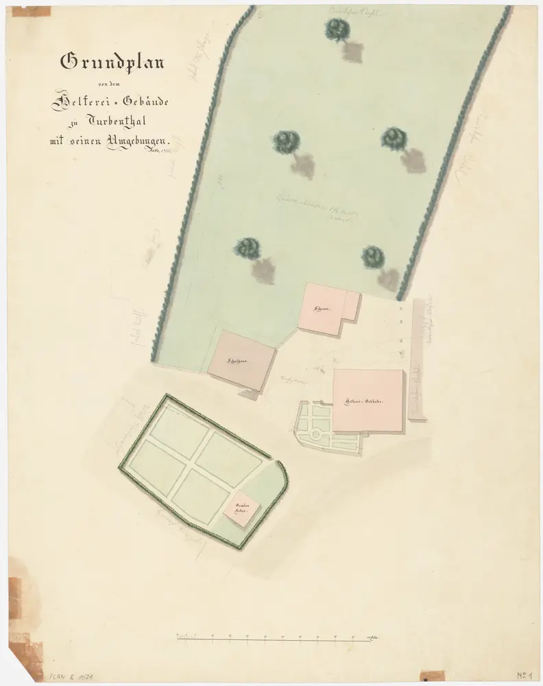 Turbenthal: Helferei und Umgebung; Grundriss (Nr. 1)