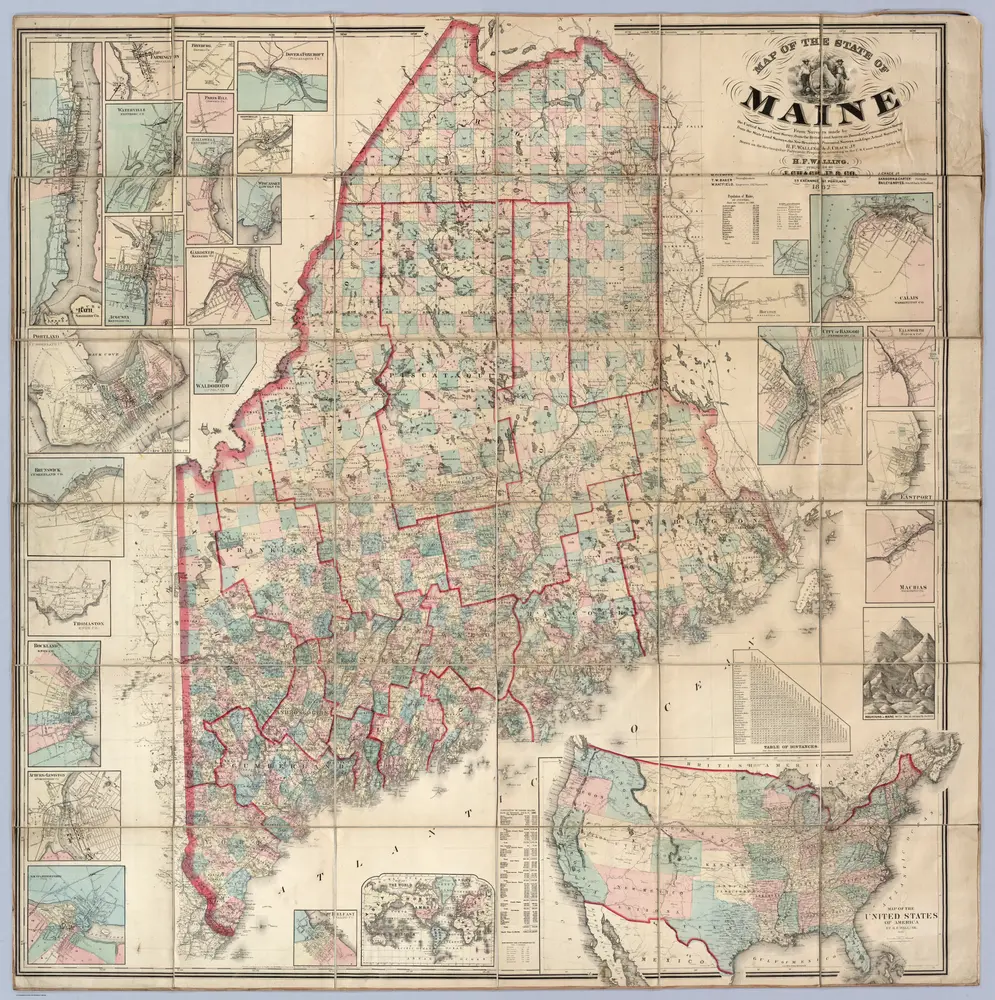 Map Of The United States, Canada, Mexico, Central America, West Indies, &c.