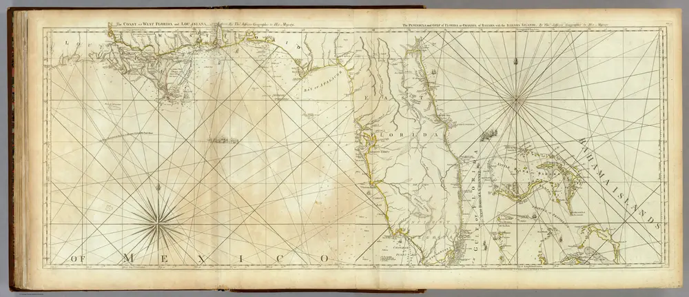 Coast Of West Florida and Louisiana...with the Bahama Islands.