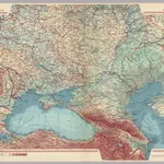 U.S.S.R. in Europe - South.  Pergamon World Atlas.