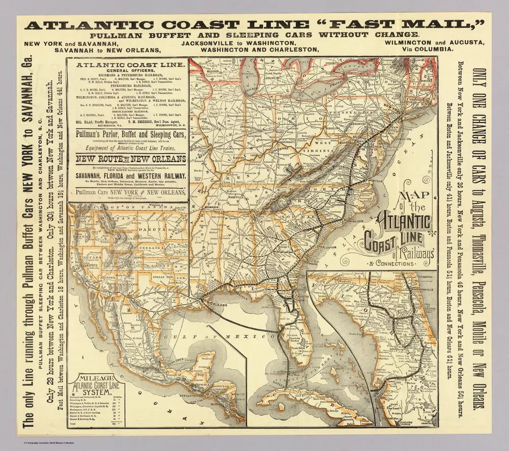 Map Atlantic Coast Line.