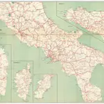 Carta automobilistica del Touring club italiano