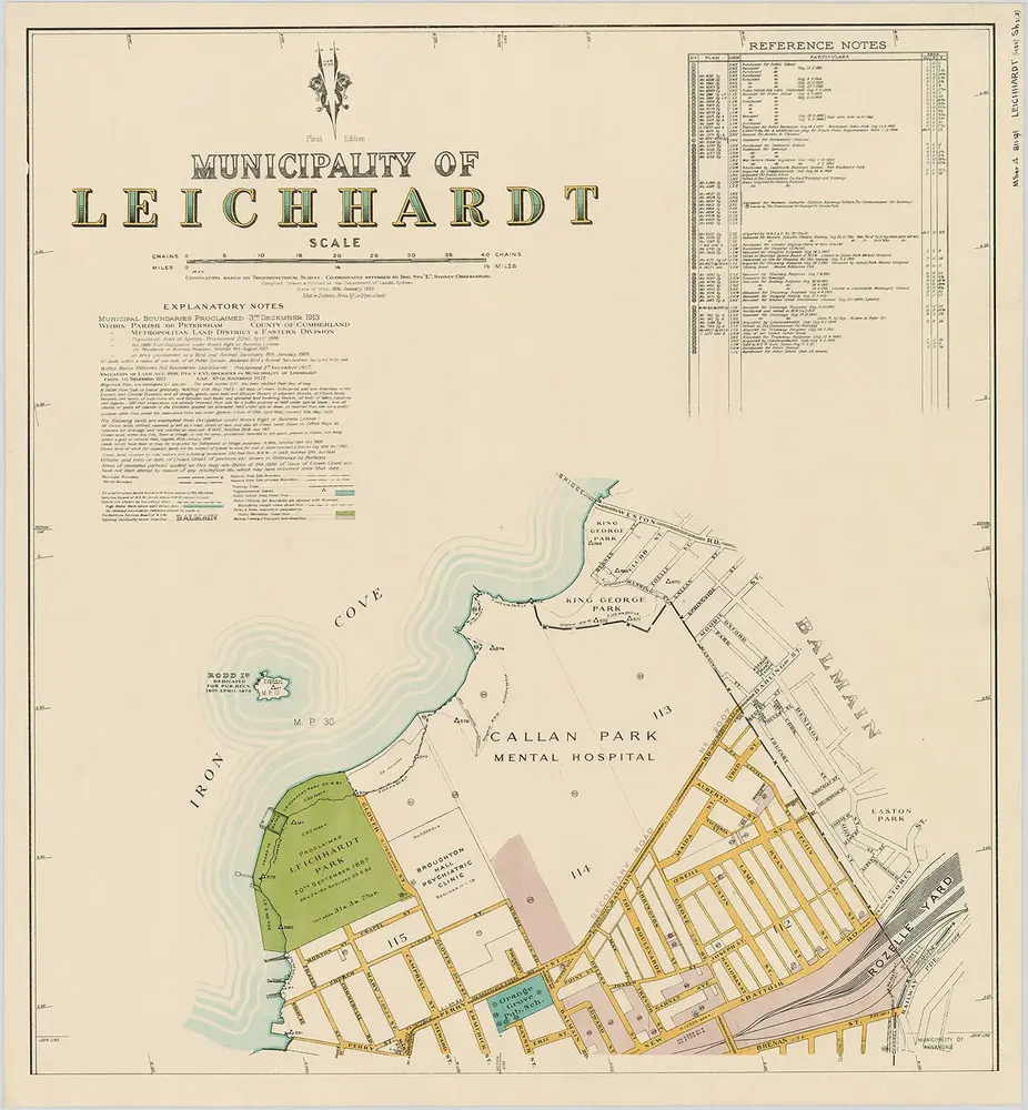 Leichhardt, 1st ed. 18.1.39, sheet 1(2) (col)