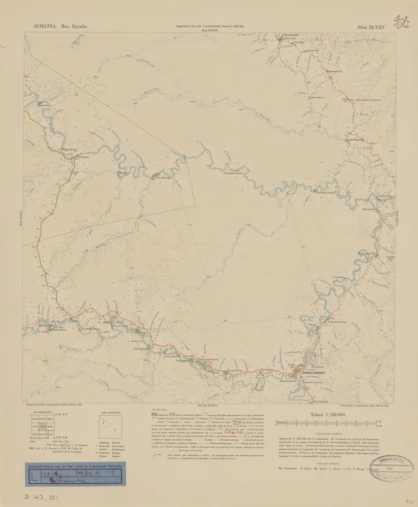 [Sarolangoen] / opgenomen door den Topografischen Dienst in 1932-1934