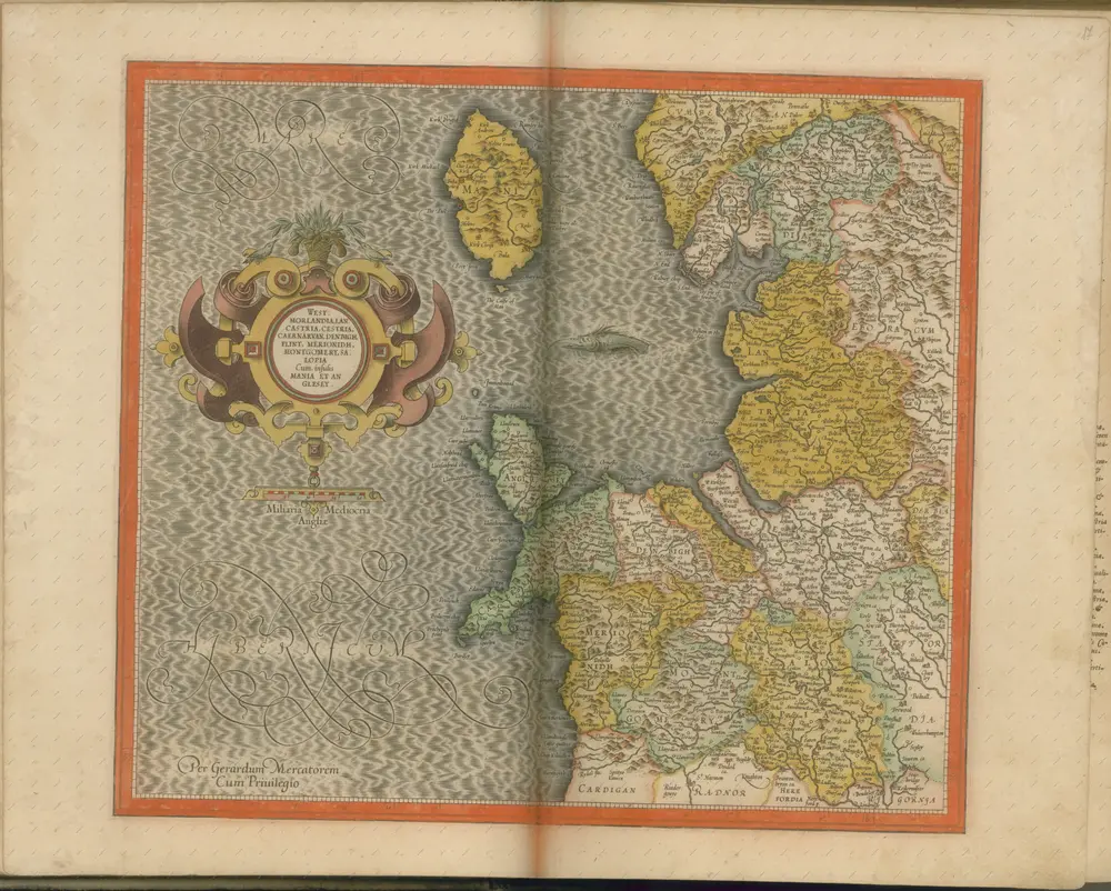 mapa z atlasu "Atlas Sive Cosmographicae Meditationes De Fabrica Mvndi Et Fabricati Figvra. Denuo auctos"