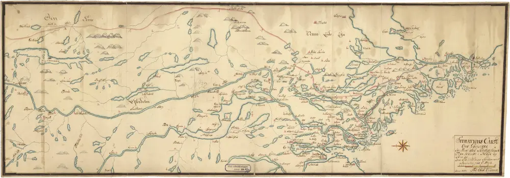 Norge 70: Situations Carte Over Grenserne Imellem det Søndenfielske Territorium i Norge og Sverige