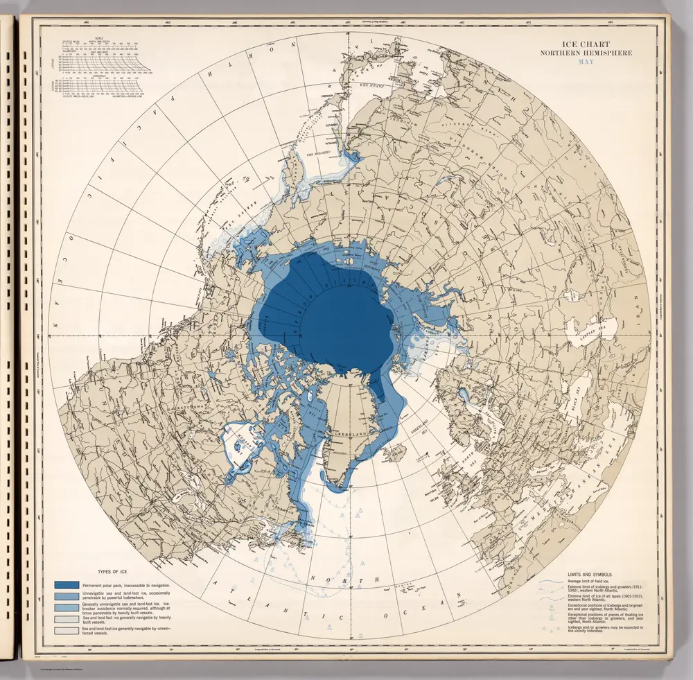 Ice Chart, Northern Hemisphere, May.