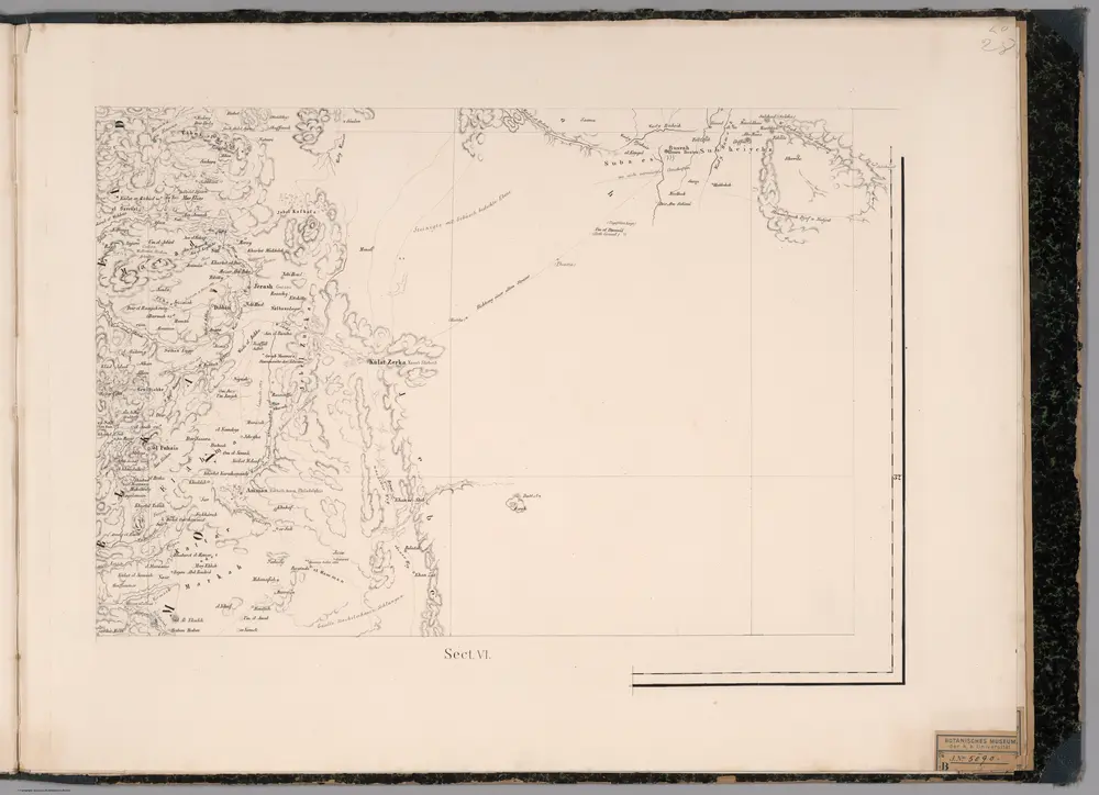 Sect. VI.  Kulat Zerka.  Atlas of Palestine and the Sinai Peninsula.