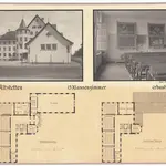 Schulhäuser des Kantons Zürich: Altstetten, Schulhaus; Grundrisse und Fotos des Gebäudes