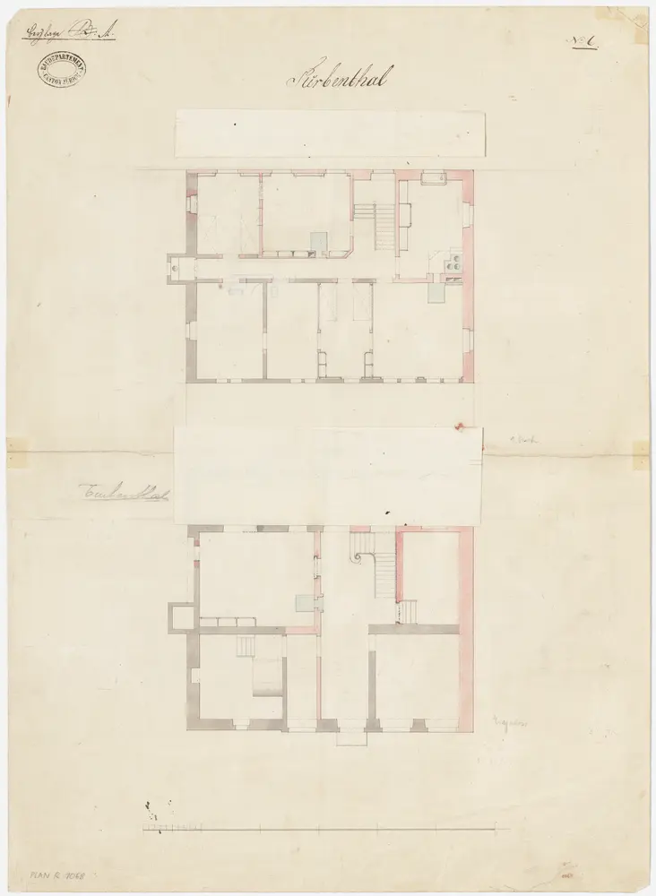 Turbenthal: Pfarrhaus, Erdgeschoss und 1. Stock; Grundrisse (Nr. 6)