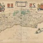 Suthsexia; Vernacule Sussex. [Karte], in: Theatrum orbis terrarum, sive, Atlas novus, Bd. 4, S. 202.