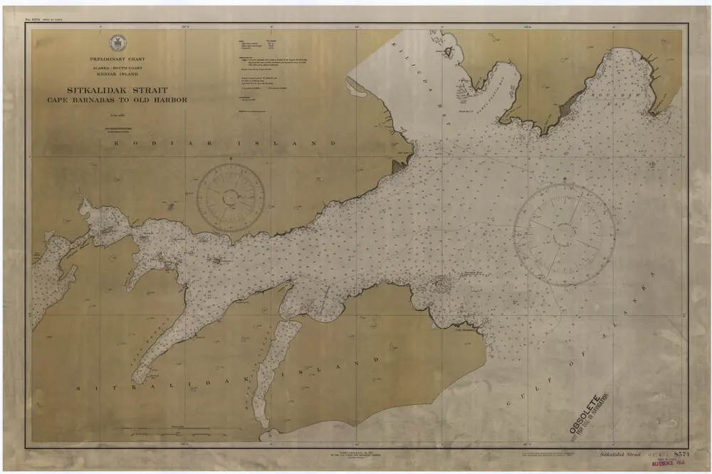 Sitkalidak Strait : Cape Barnabas to Old Harbor