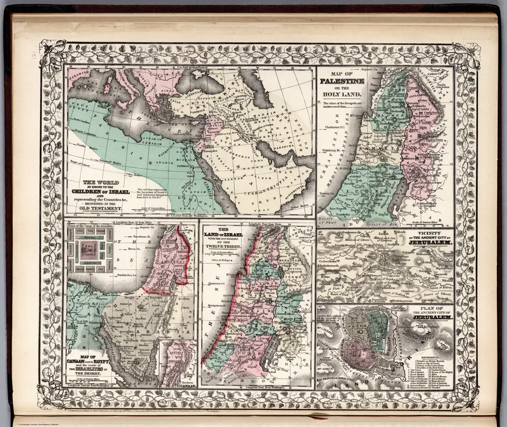 The World as known to the Children of Israel and representing countries &c. mentioned in the Old Testament.