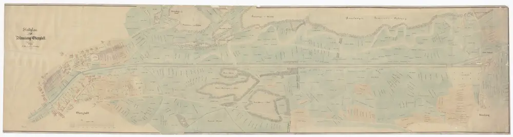 Rümlang, Oberglatt: Mühle C. Brennwald, Glattkorrektion; Situationsplan (Glattplan 2)