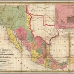 Map Of Mexico, Including Yucatan & Upper California.