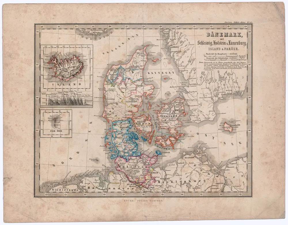 Dänemark mit Schleswig, Holstein & Lauenburg, Island & Faröer