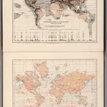 Earthquakes & Volcanoes over the Globe.  Winds for January.