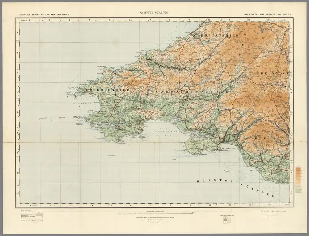 Sheet 7.  South Wales.