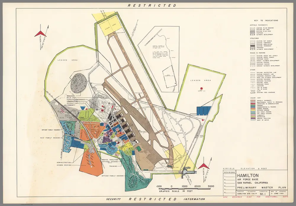 Hamilton Air Force Base : San Rafael California : Preliminary master plan