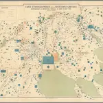 Carte Ethnographique de la Macédoine Grecque Representant la Repartition Ethnique au mois d’août 1915.