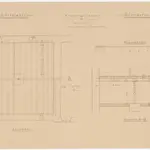 Hinwil: Pfarrhaus, Reparaturarbeiten an der Kellerdecke; Grundriss und Querschnitt (Nr. 12)