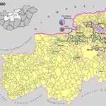 Siedlungsgebiet der Slowaken nach dem Nachbarschaftsindex für Mittel-Transdanubien 1880