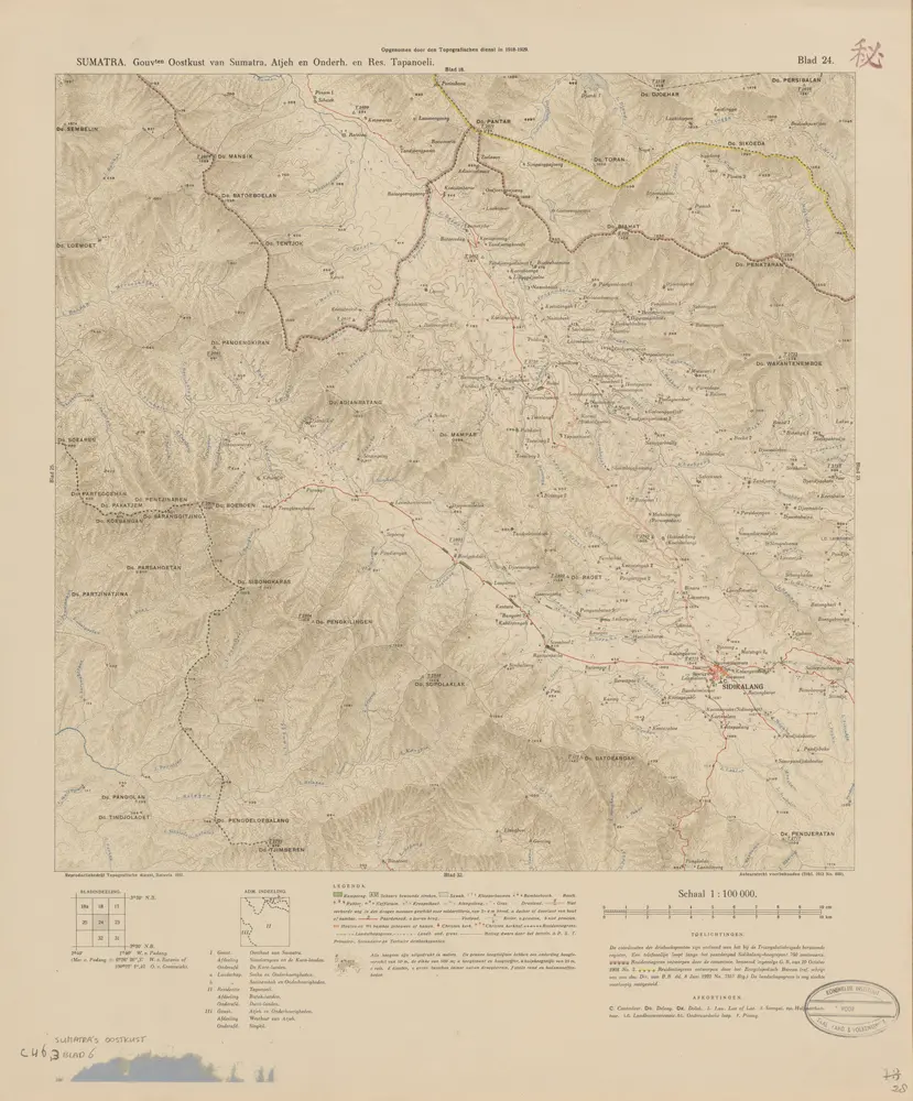 [Sidikalang] : opgenomen door den Topografischen Dienst in 1915-1926