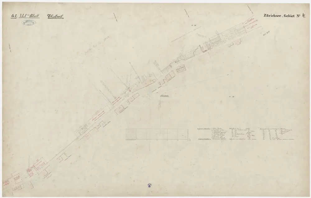 Hombrechtikon bis Zürich: Rechtes Ufer des Zürichsees; Grundrisse: Blatt 41: Thalwil