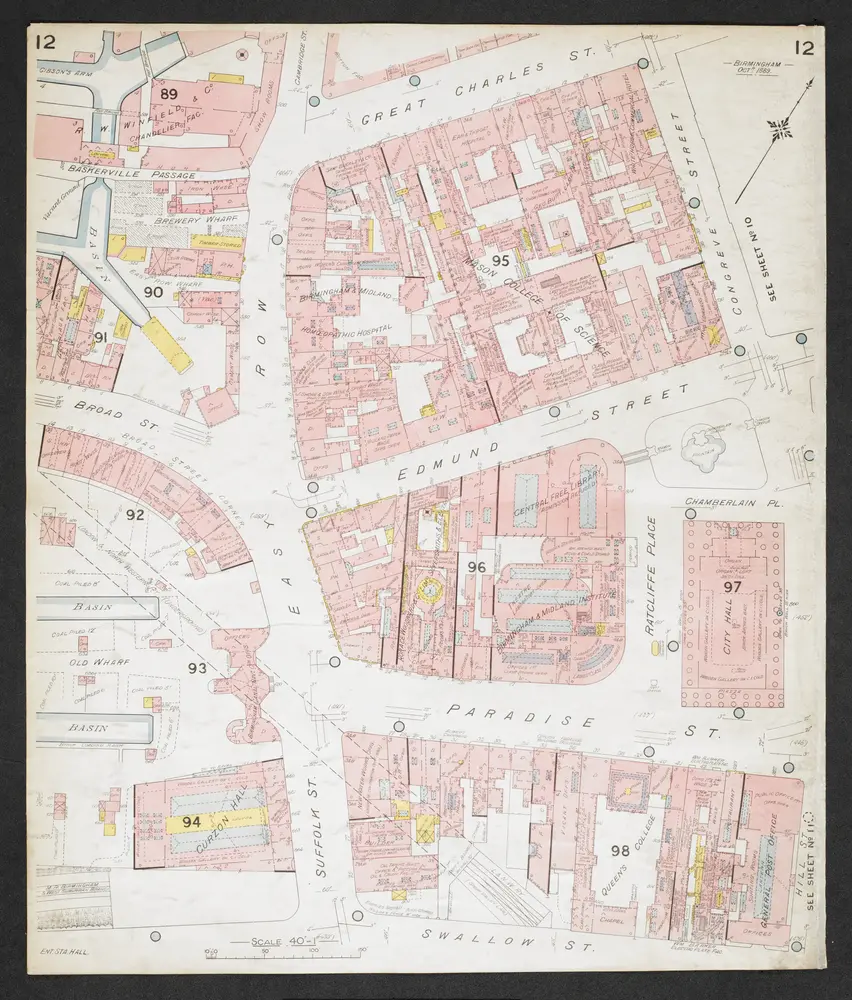 Insurance Plan of The City of Birmingham: sheet 12